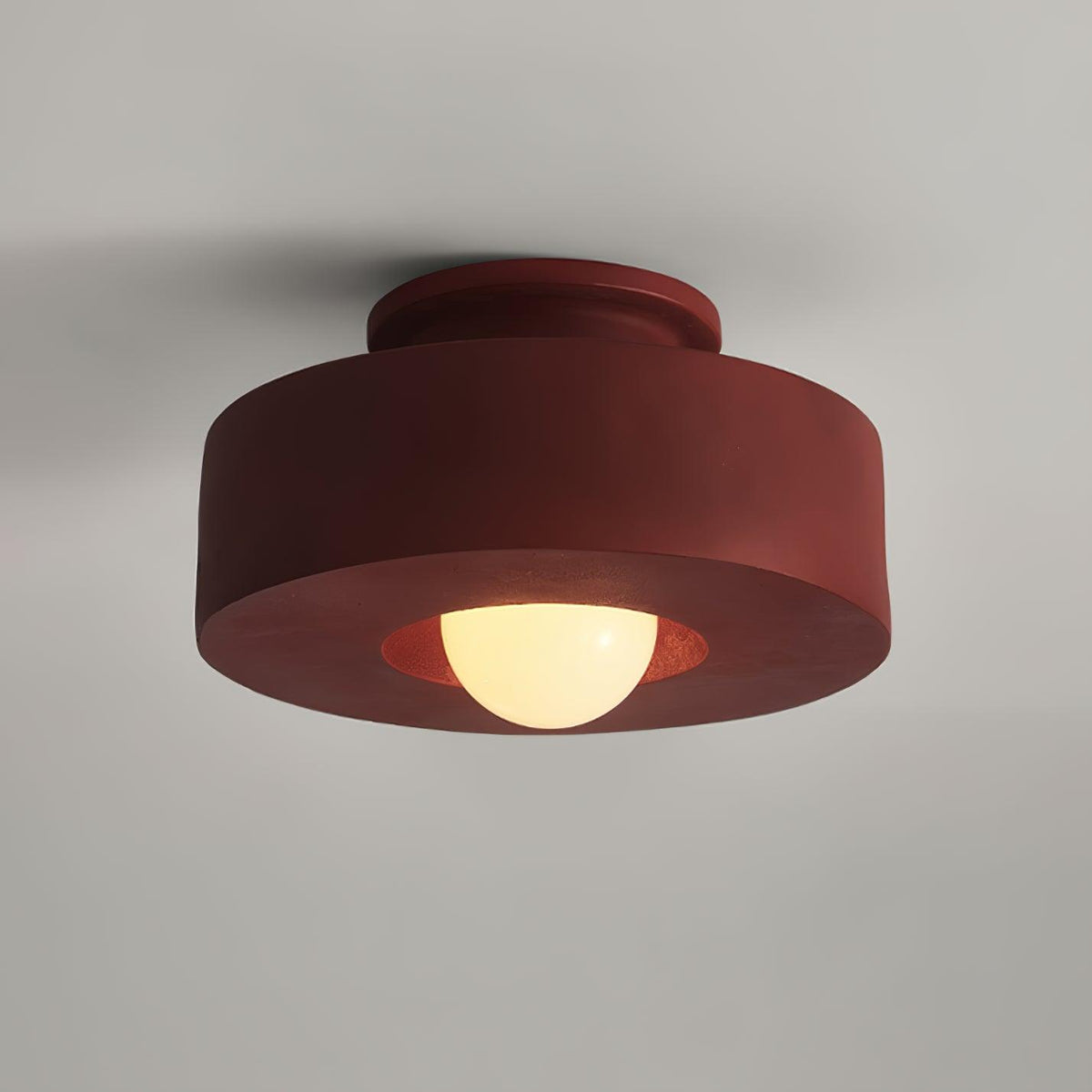 Stacked Resin Flush Ceiling Lamp