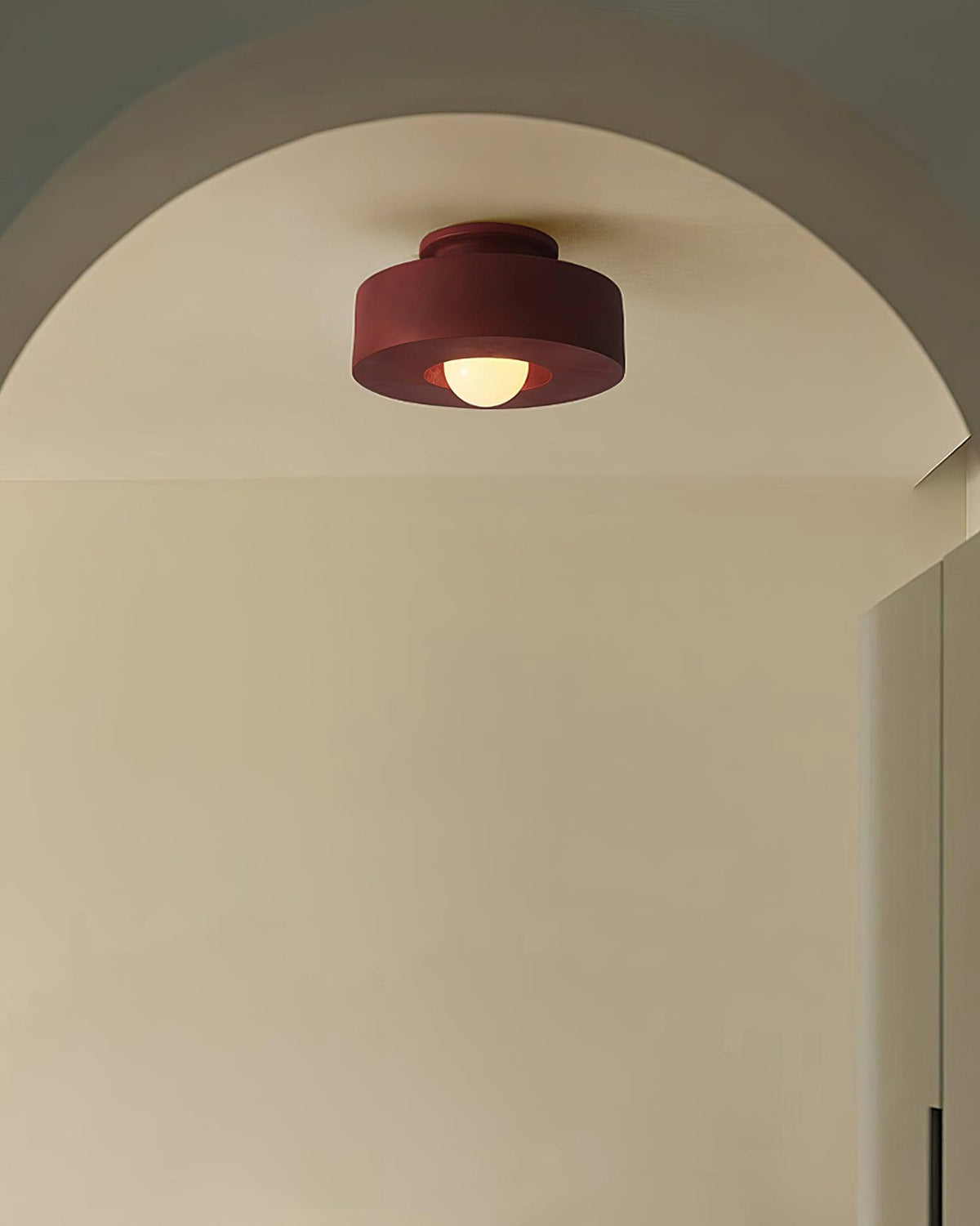 Stacked Resin Flush Ceiling Lamp