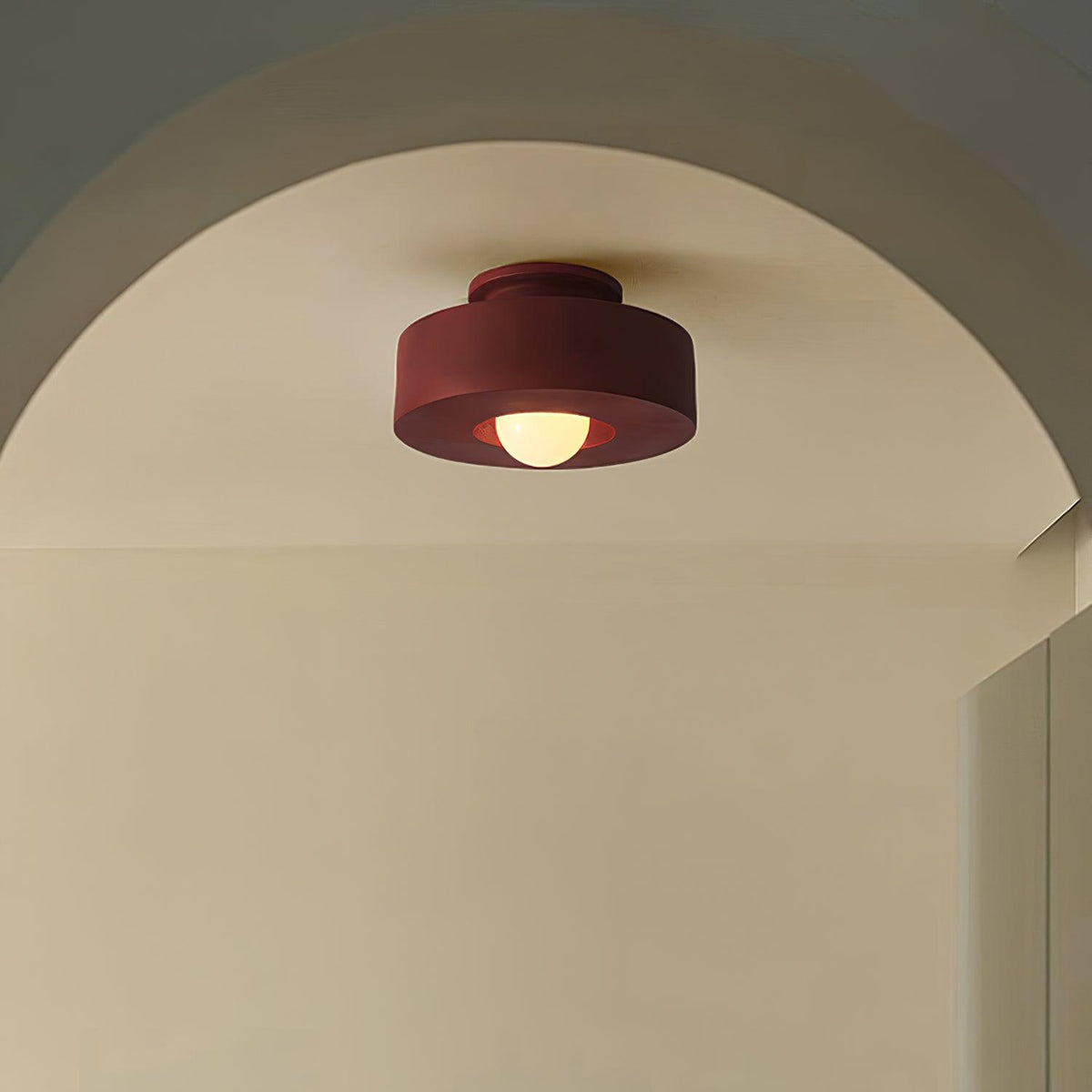 Stacked Resin Flush Ceiling Lamp