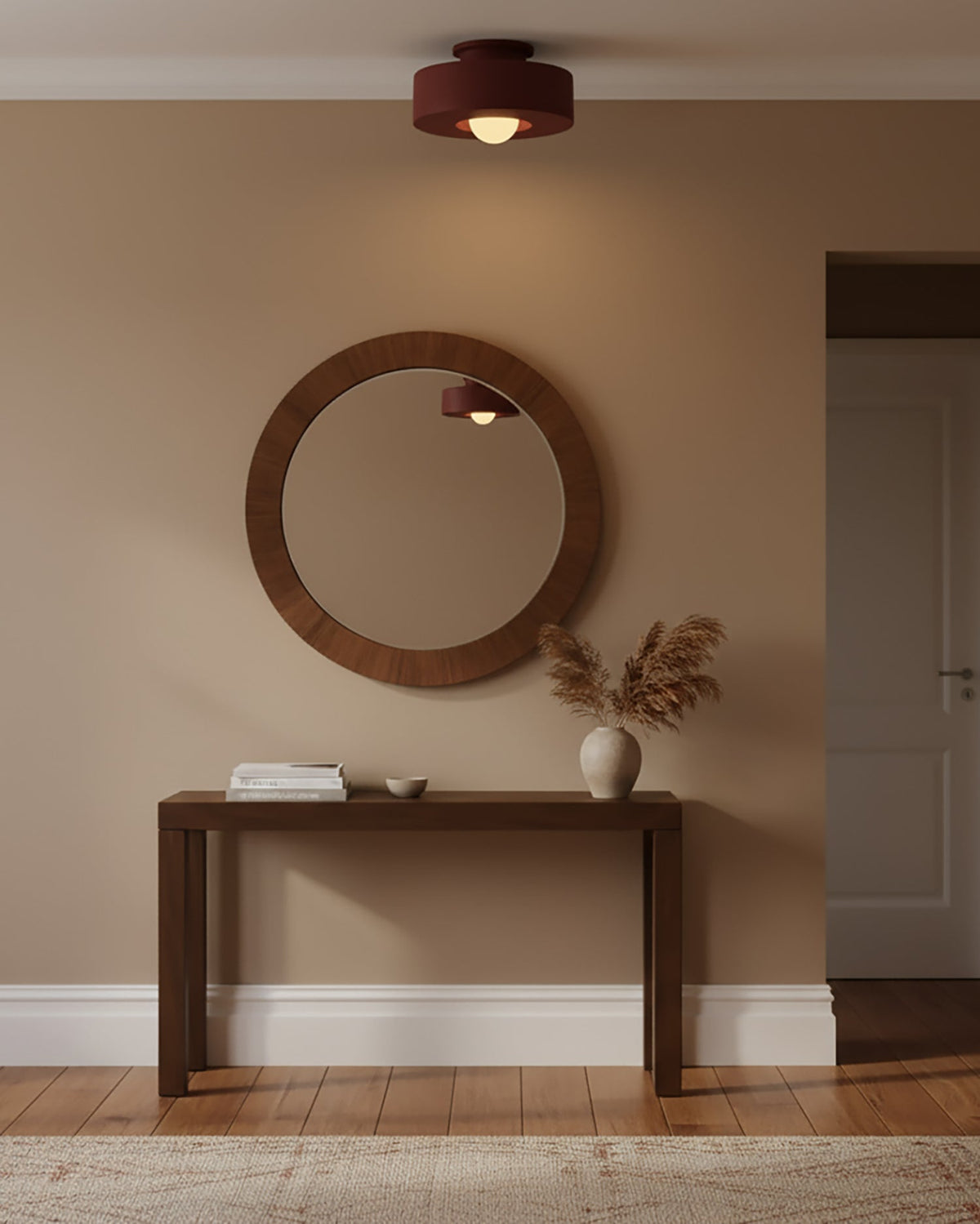 Stacked Resin Flush Ceiling Lamp