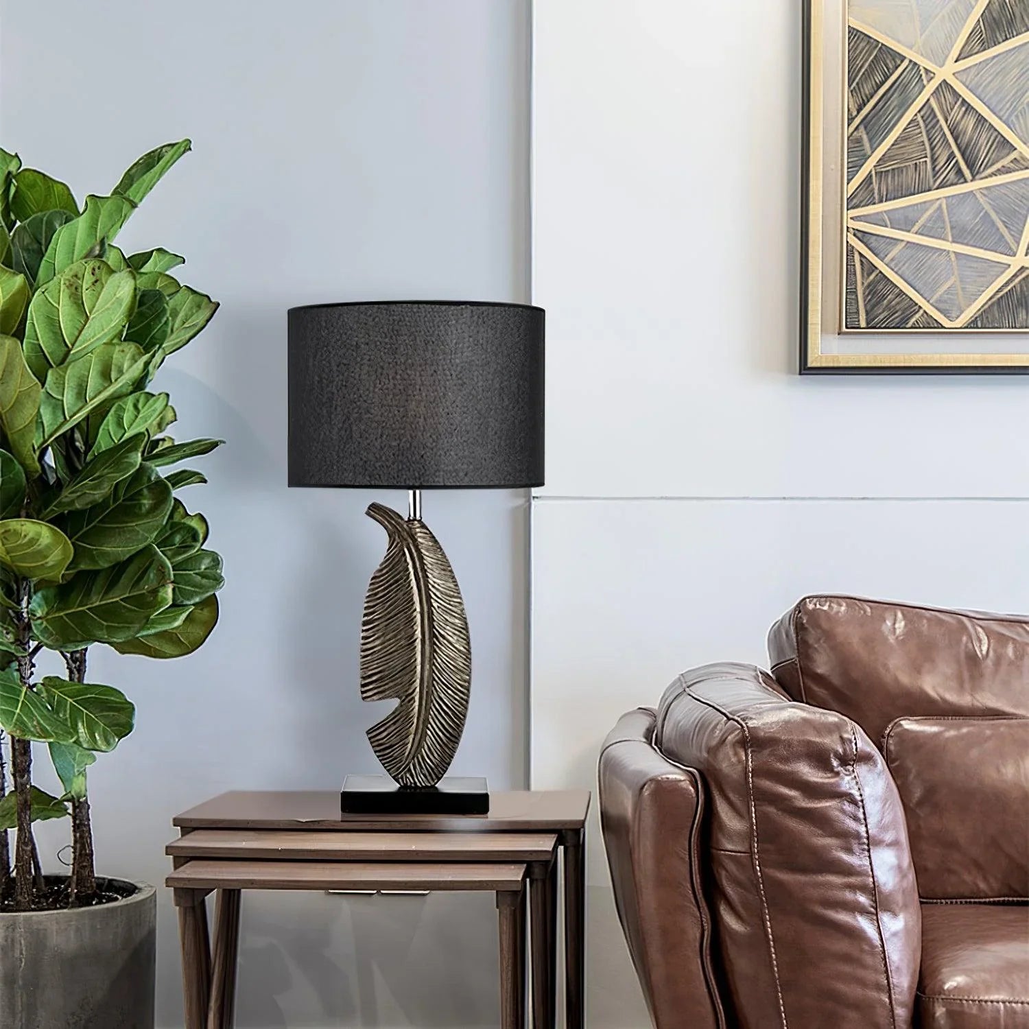 Noir Marble Table Lamp