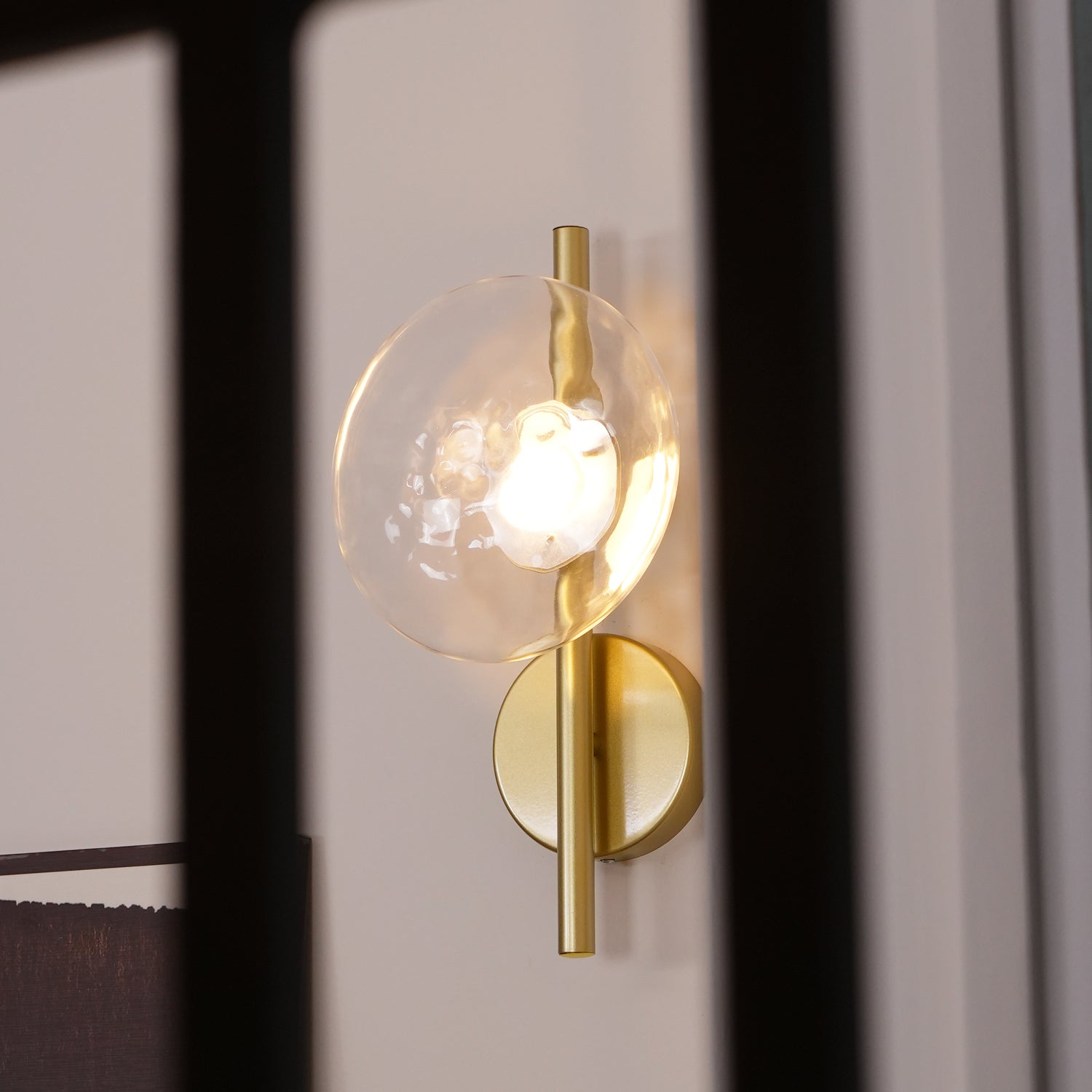 Tranquil Elegance Glass Wall Lamp