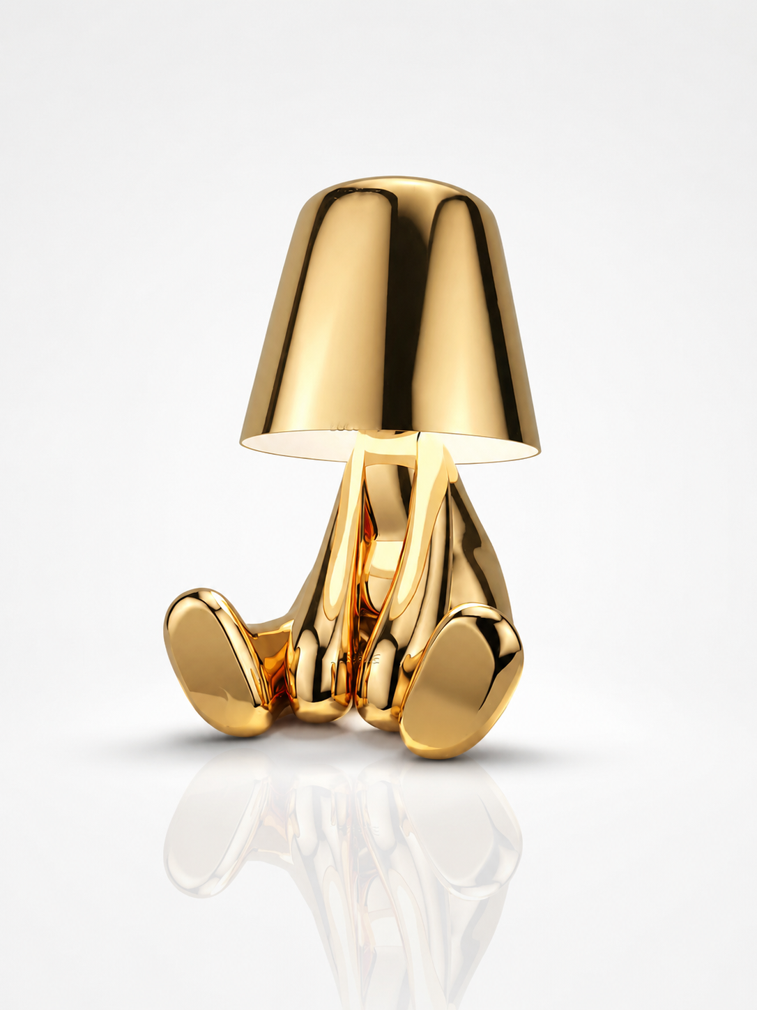 Metallic Figurine Table Lamp