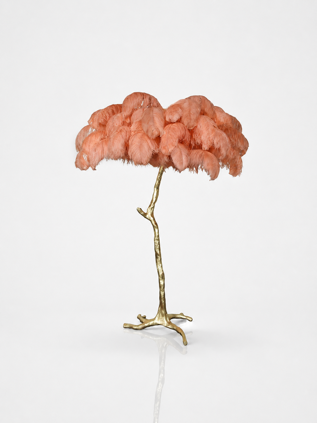 Palm Feather Glow Floor Lamp