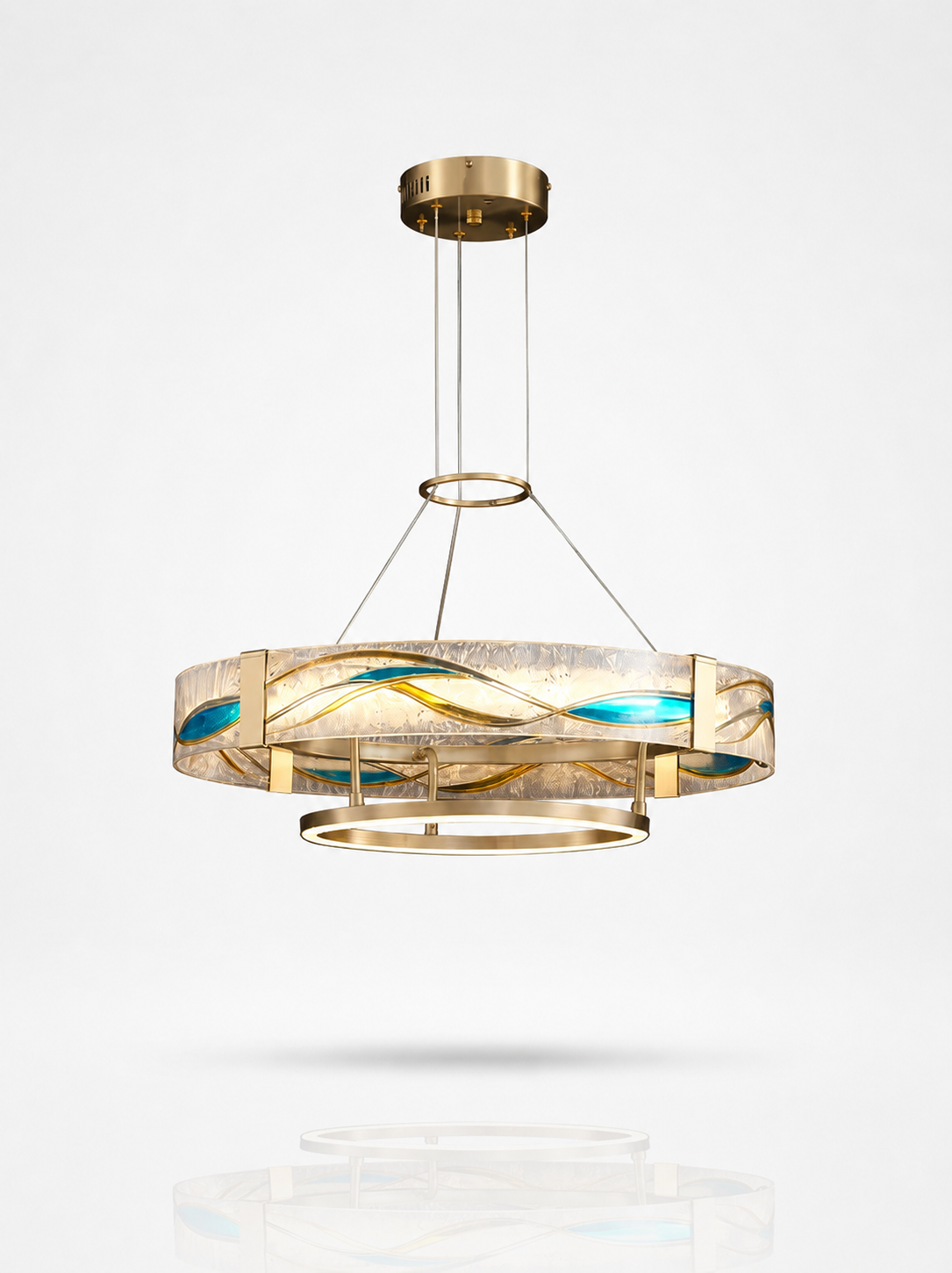 Wave Ring LED Chandelier