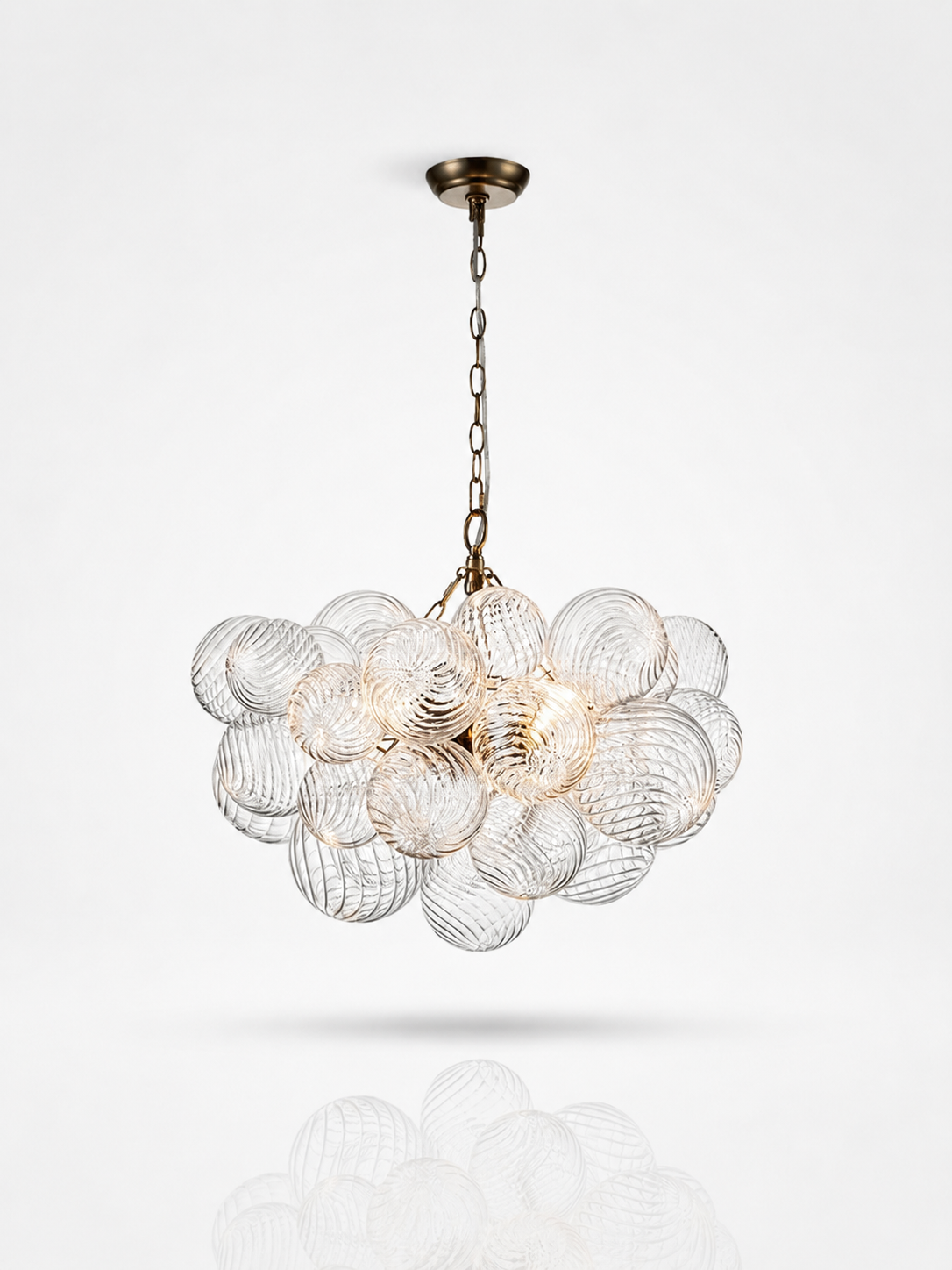 Celeste Cluster Glass Globe Chandelier
