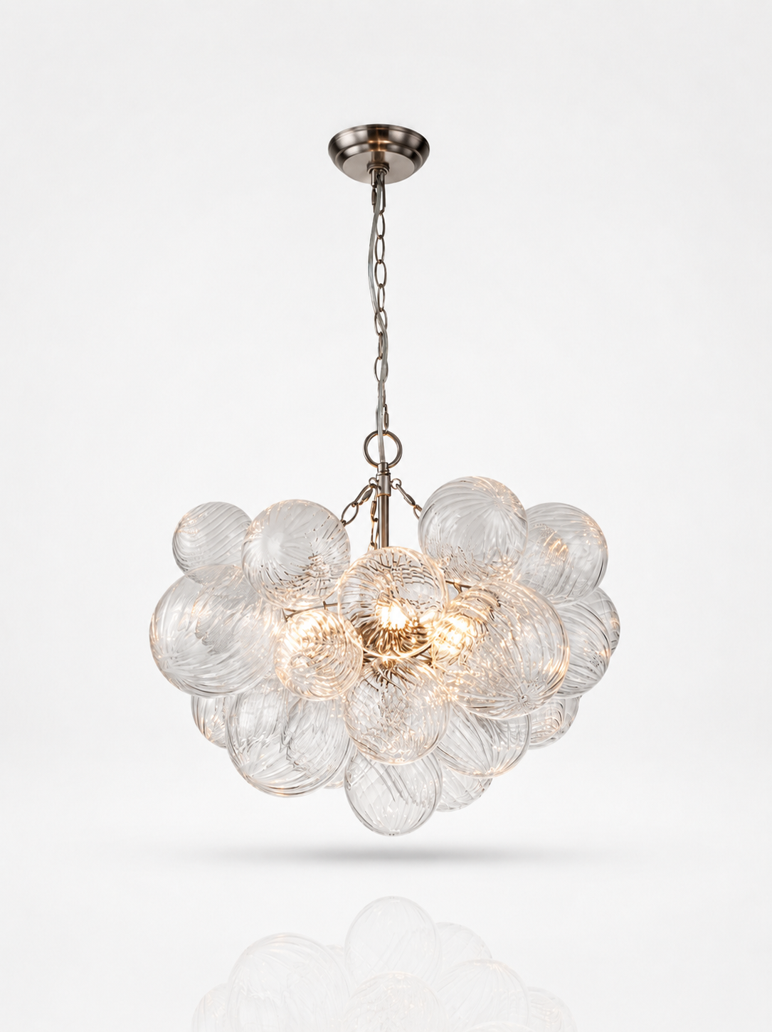 Celeste Cluster Glass Globe Chandelier