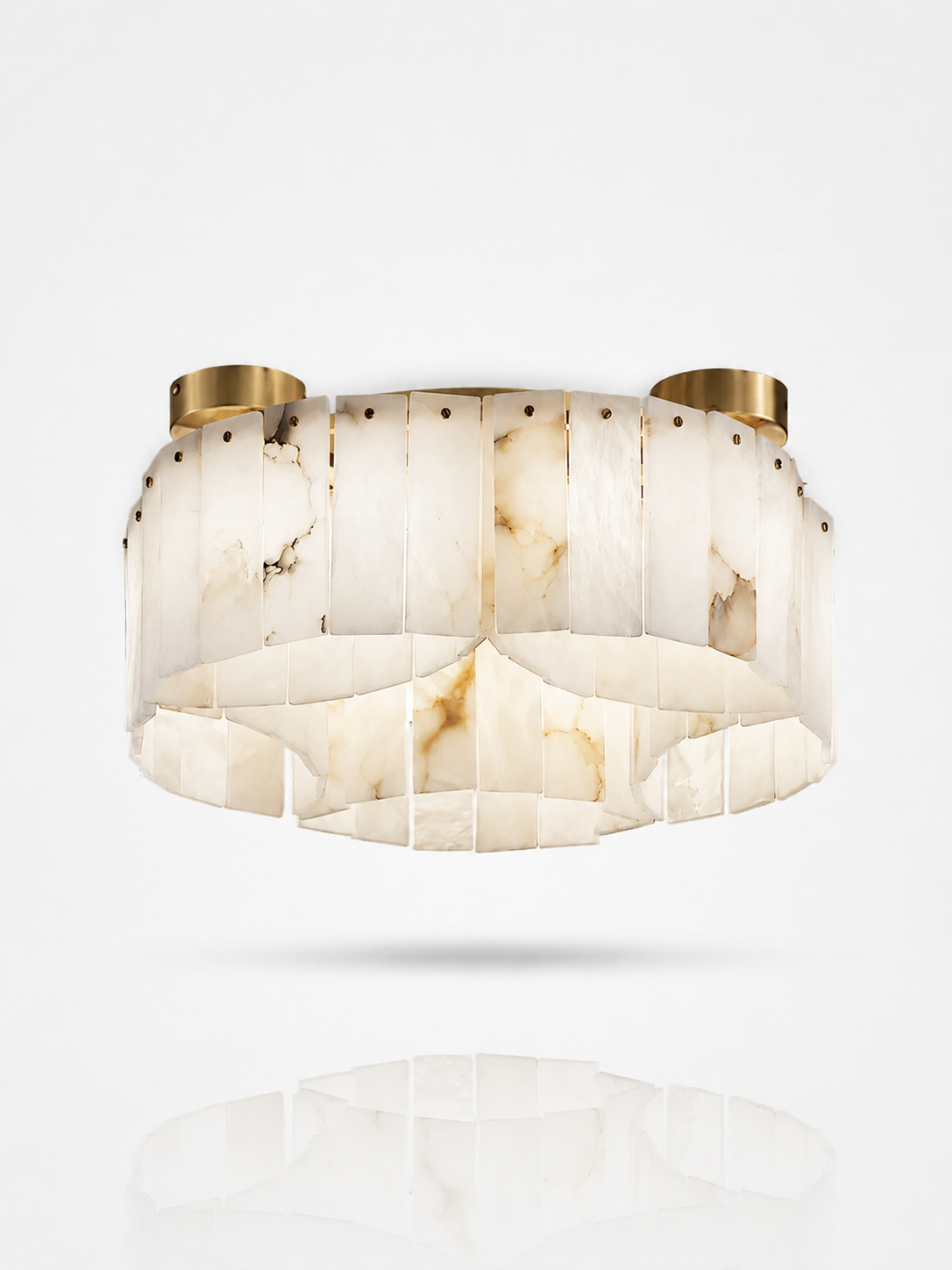 Liora Alabaster Brass Ceiling Lamp