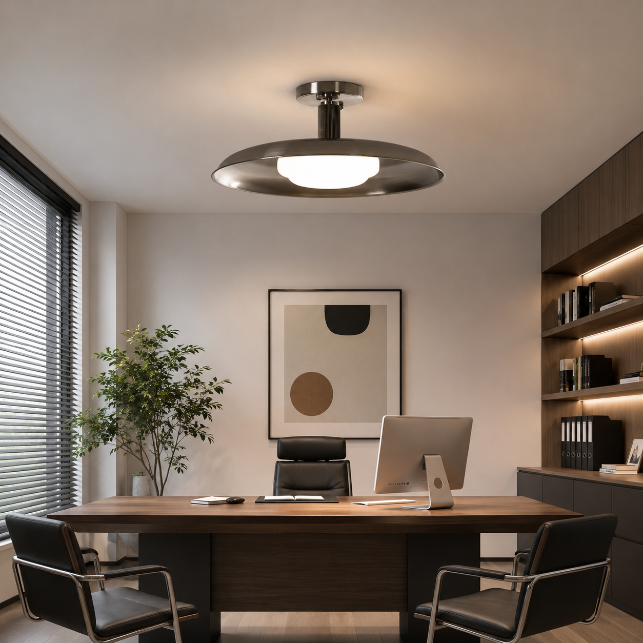 Hand-Blown Glass Ceiling Lamp