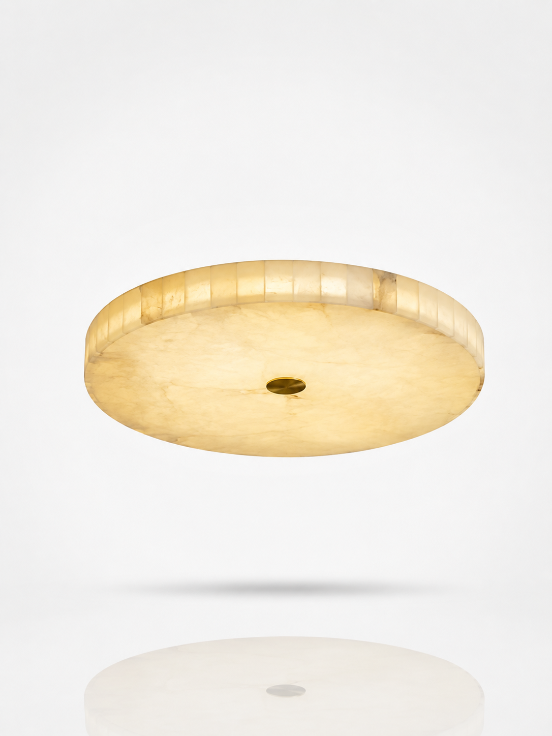 Alabaster Mosaic Flush Mount Ceiling Lamp