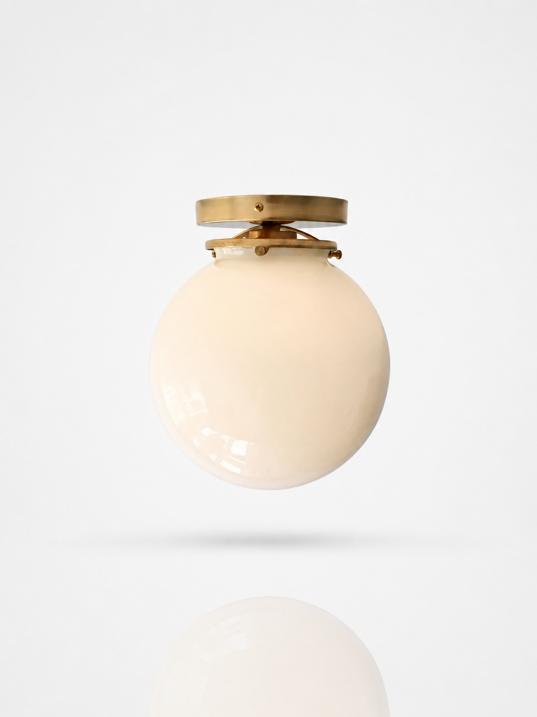 Brass Globe Ceiling Lamp