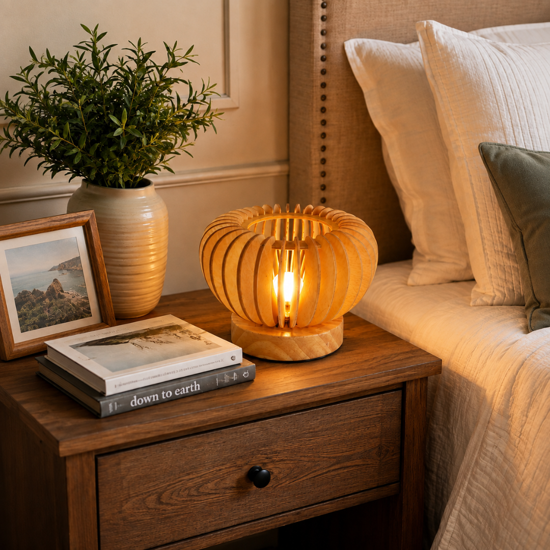 Wood Table Lamp