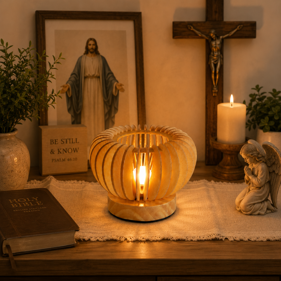 Wood Table Lamp