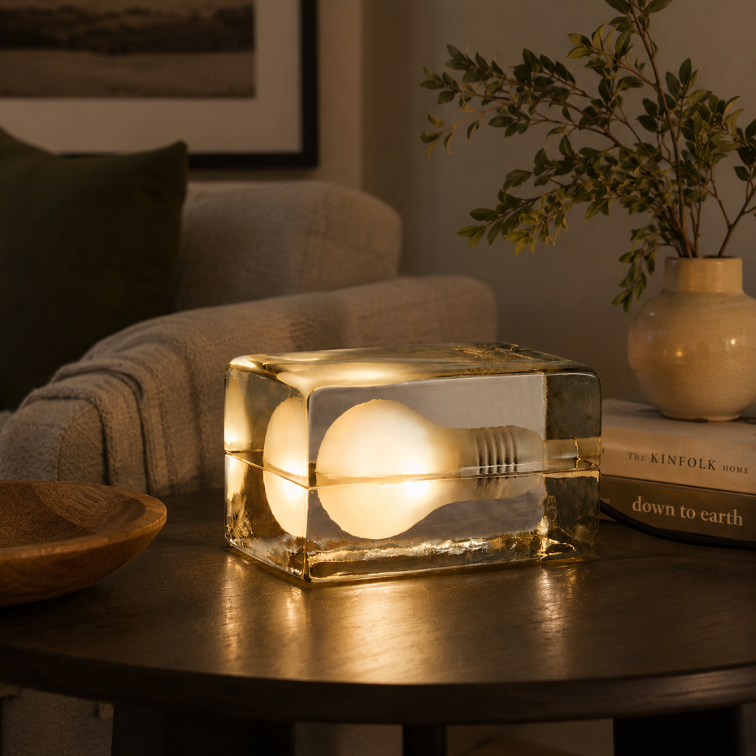 Glass Table Lamp