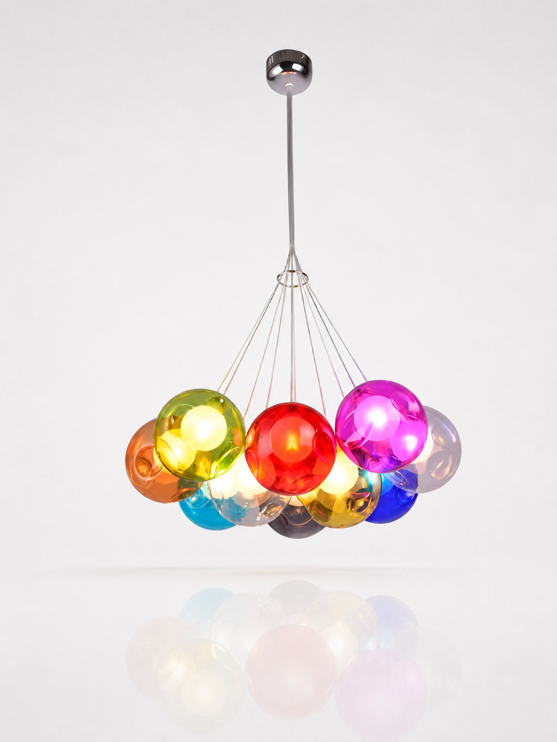 Nordic Bubble Glass LED Chandelier