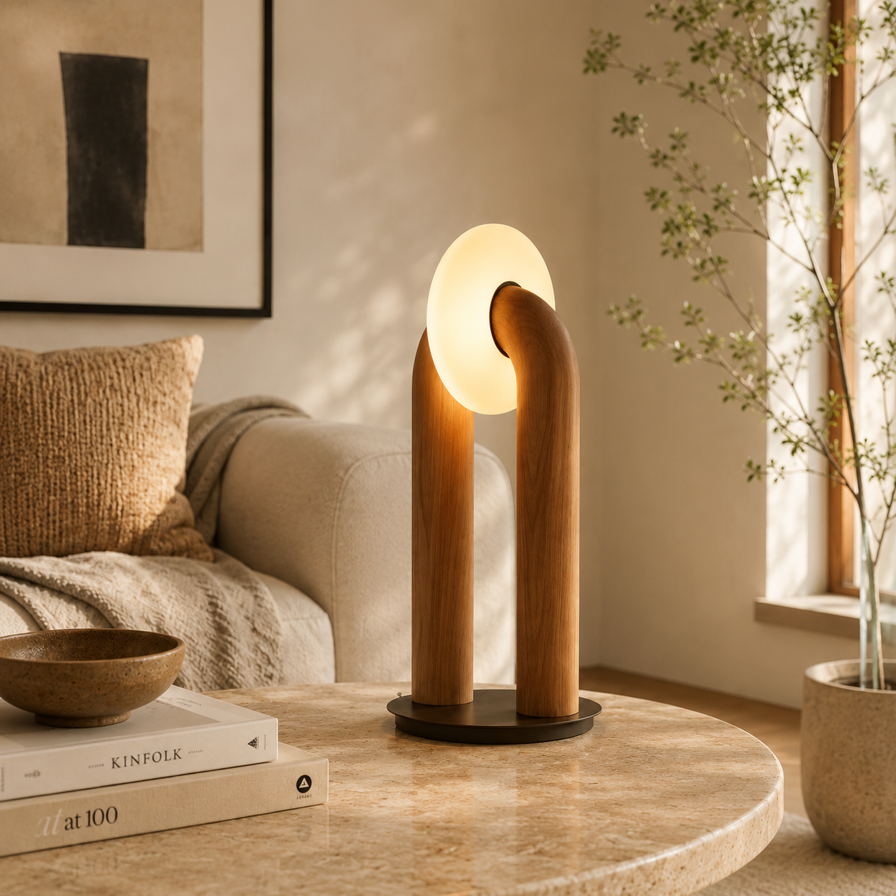 Minimalist Arch Touch Table Lamp