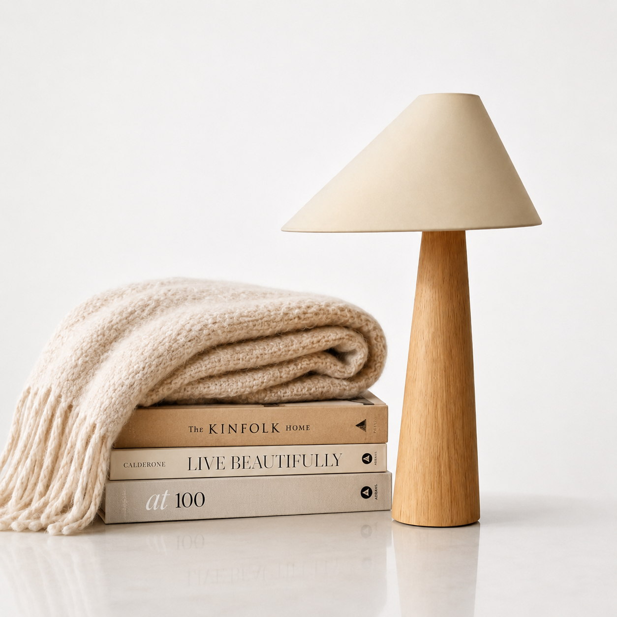 Wood Reading Table Lamp