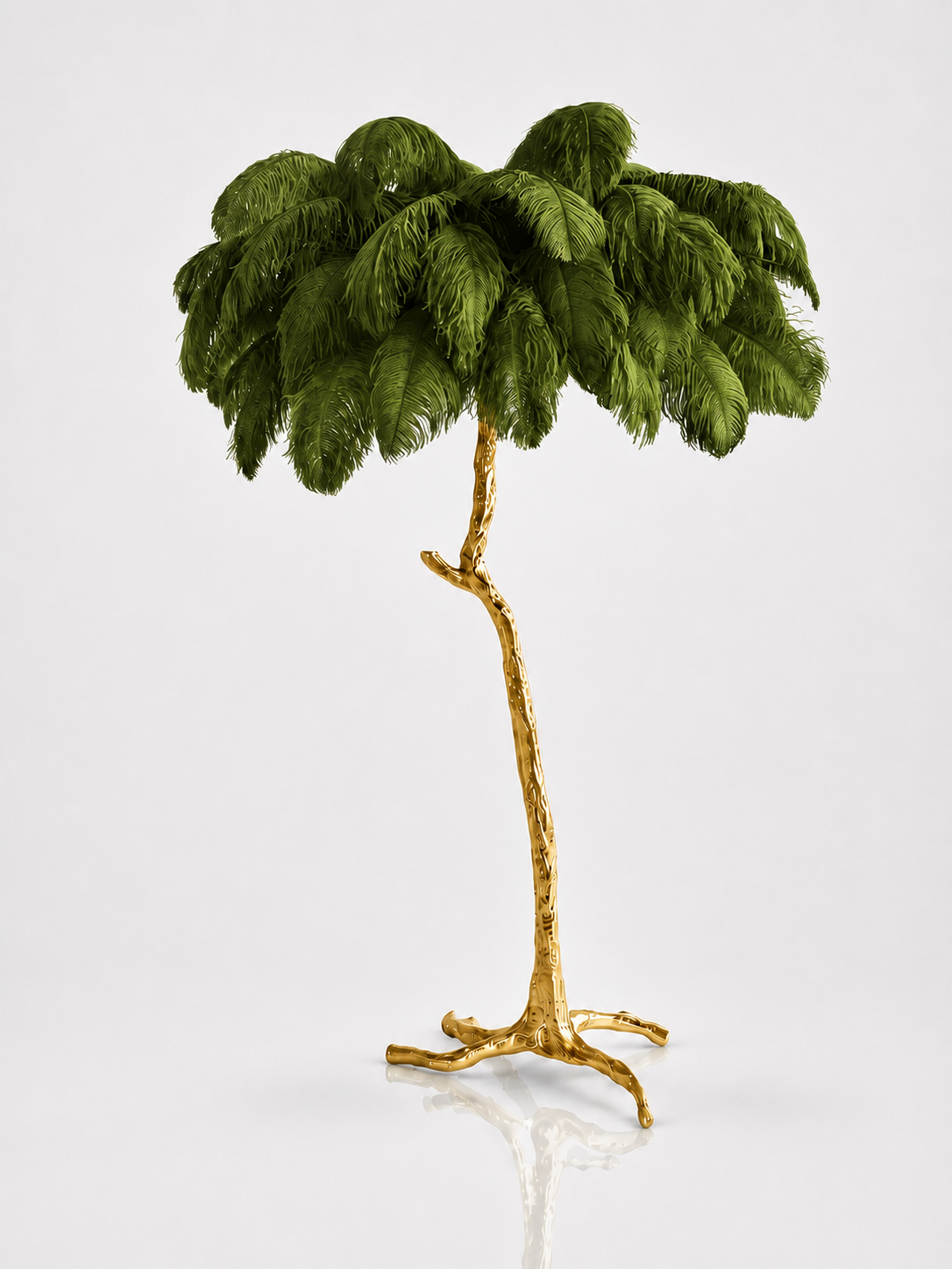 Palm Feather Glow Floor Lamp