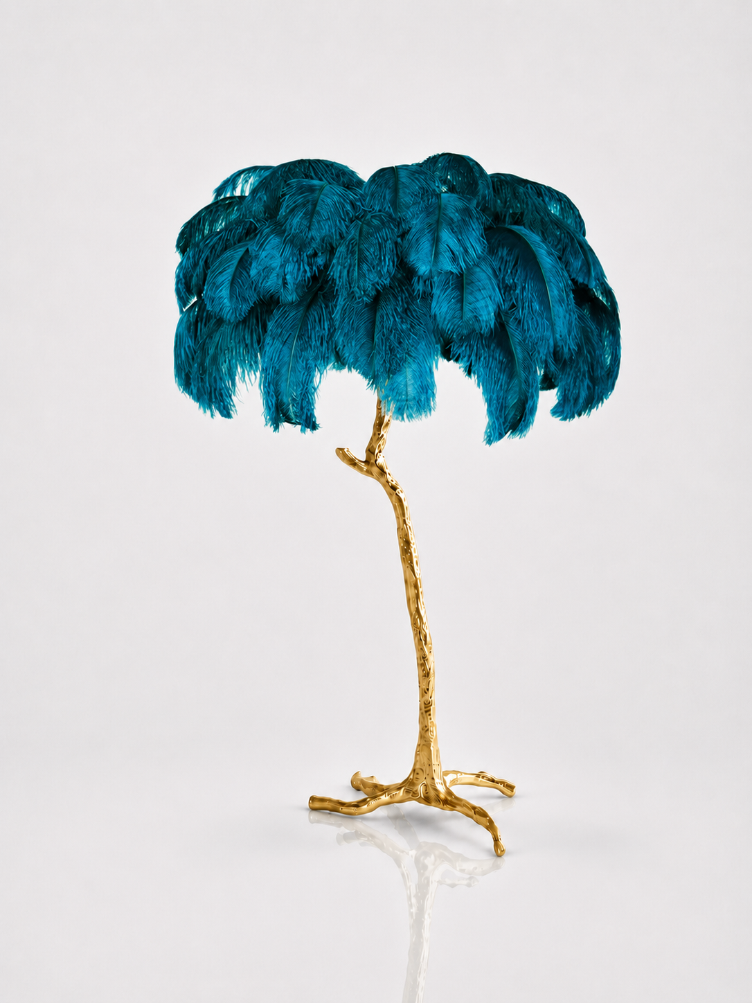 Palm Feather Glow Floor Lamp