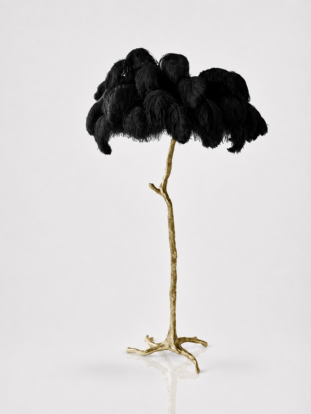 Palm Feather Glow Floor Lamp