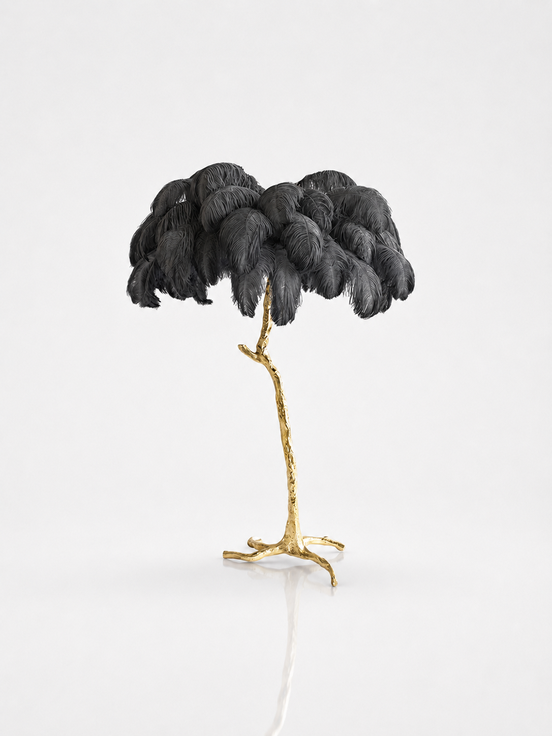 Palm Feather Glow Floor Lamp