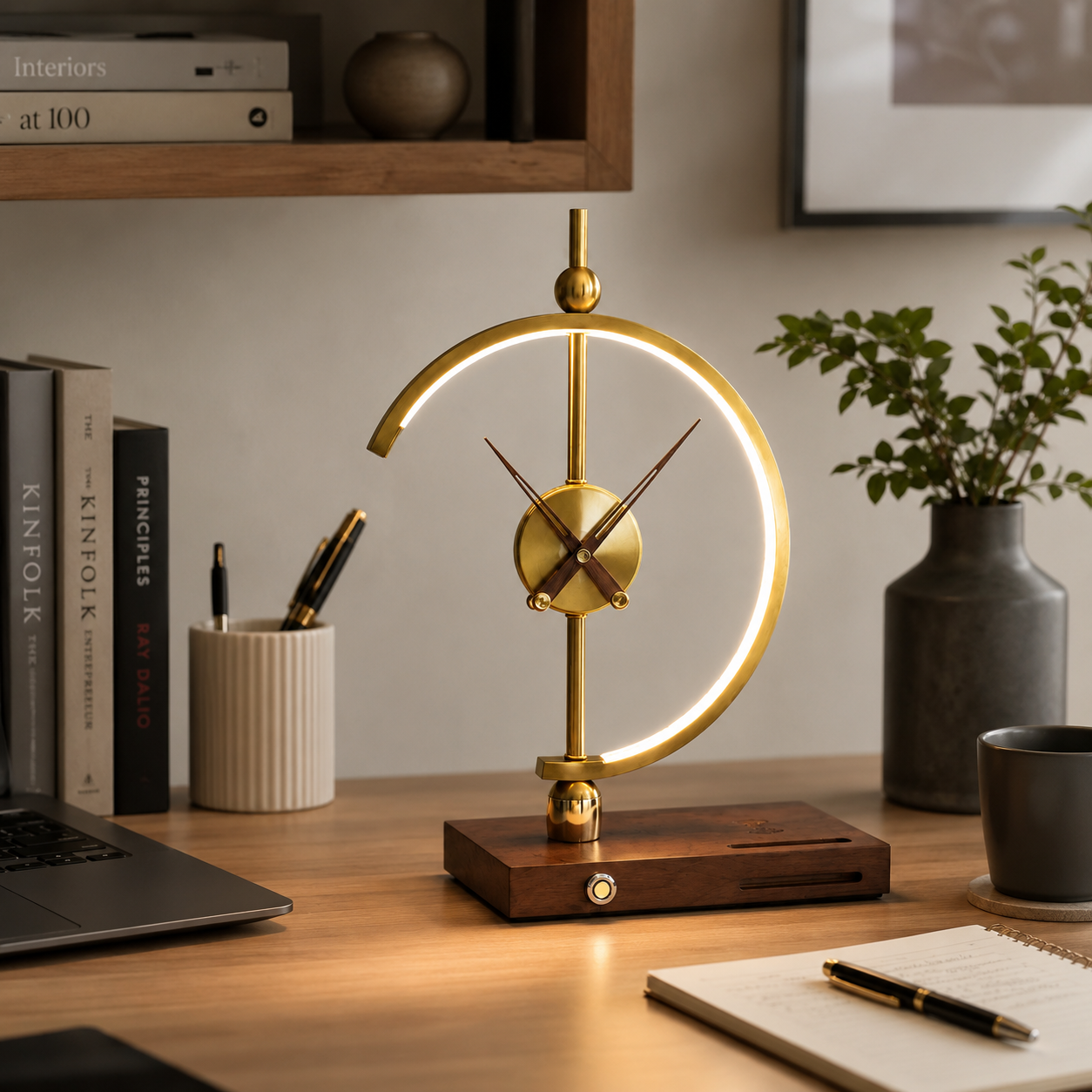Aurelius Wireless Charging Clock Lamp