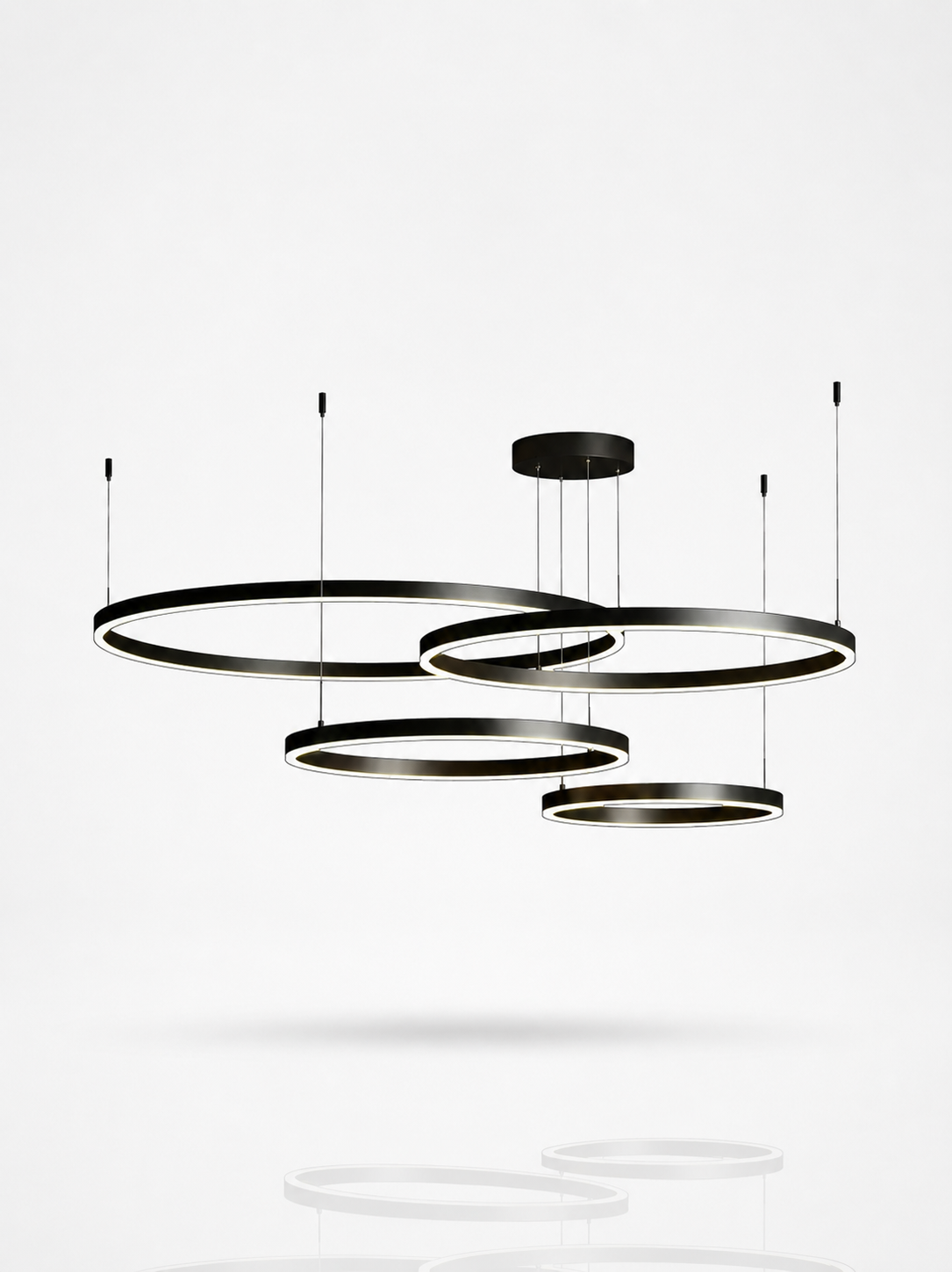 Orbita Multi-Ring LED Chandelier