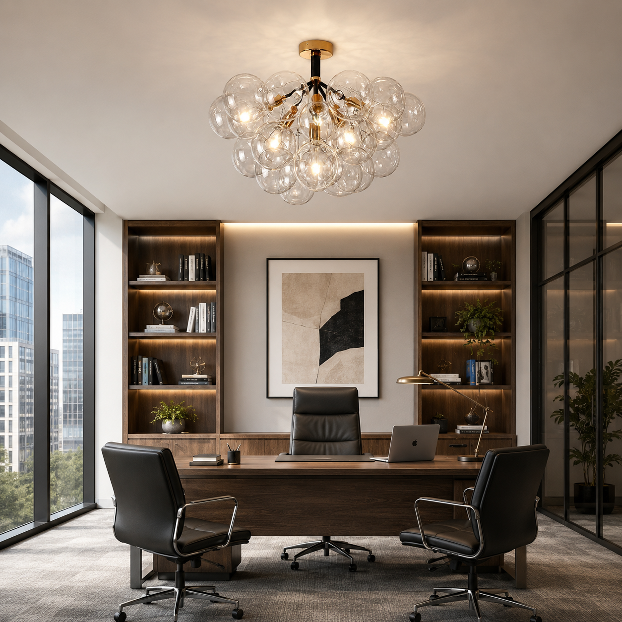 Aurelia Glass Bubble Chandelier