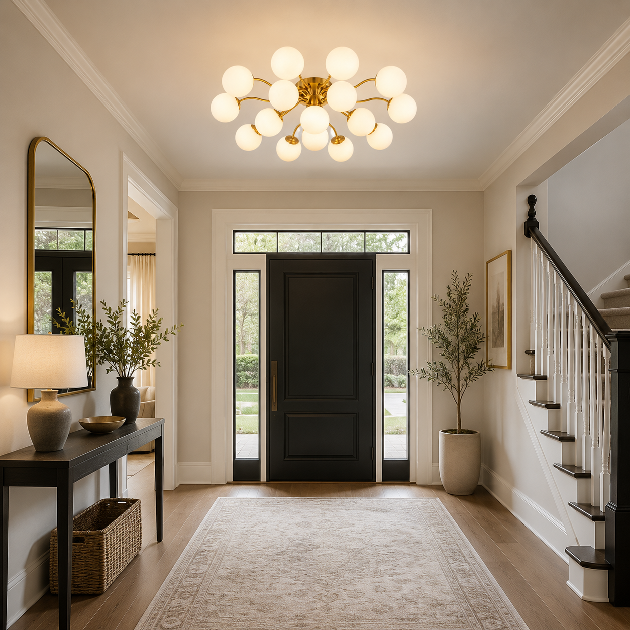 Bubble Flush Sputnik Chandelier