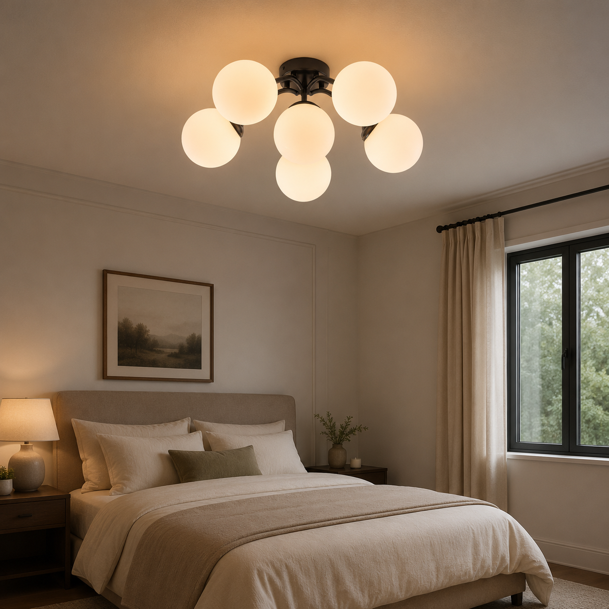 Bubble Flush Sputnik Chandelier