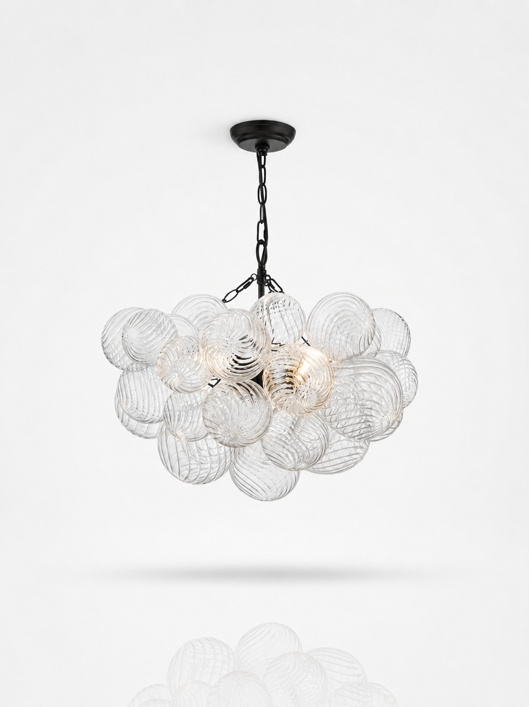Celeste Cluster Glass Globe Chandelier