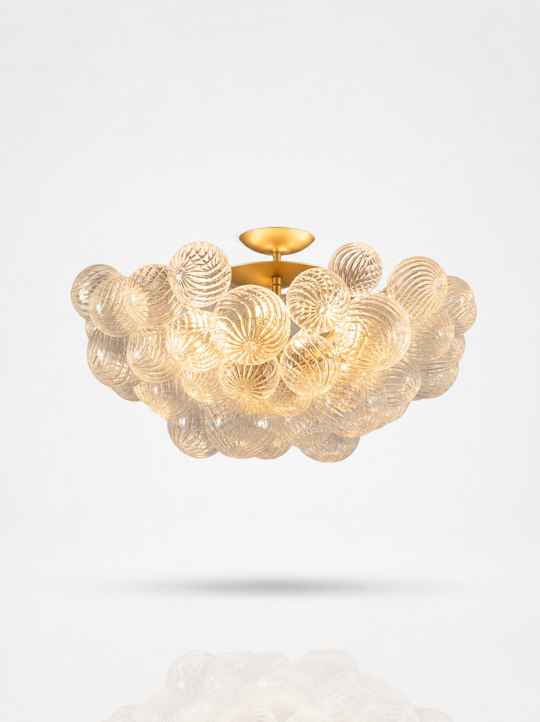 Bubble Glass Flush Mount Ceiling Lamps