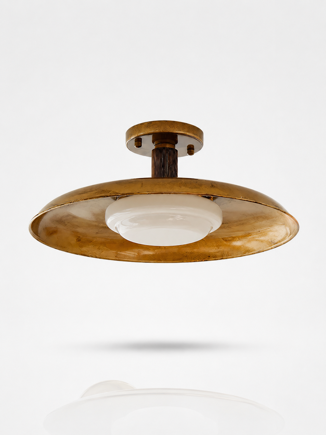 Hand-Blown Glass Ceiling Lamp