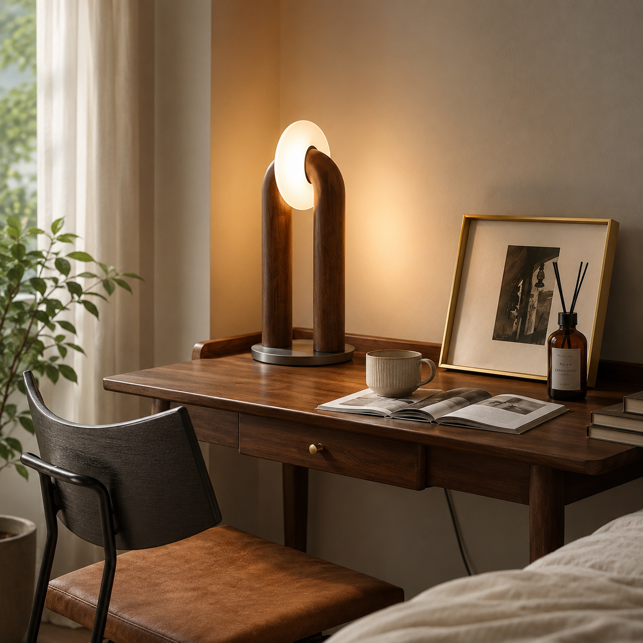 Minimalist Arch Touch Table Lamp