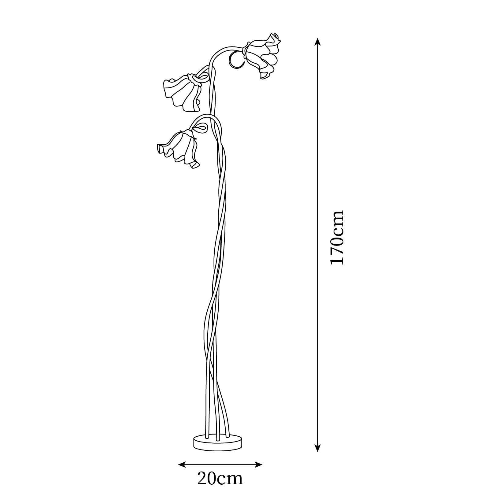 Blossom Grace Floor Lamp | Elegant Floral Design, Warm Ambient Light for Living Room