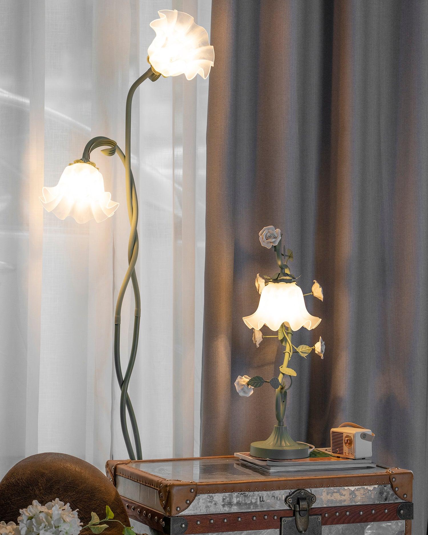 Blossom Grace Floor Lamp | Elegant Floral Design, Warm Ambient Light for Living Room