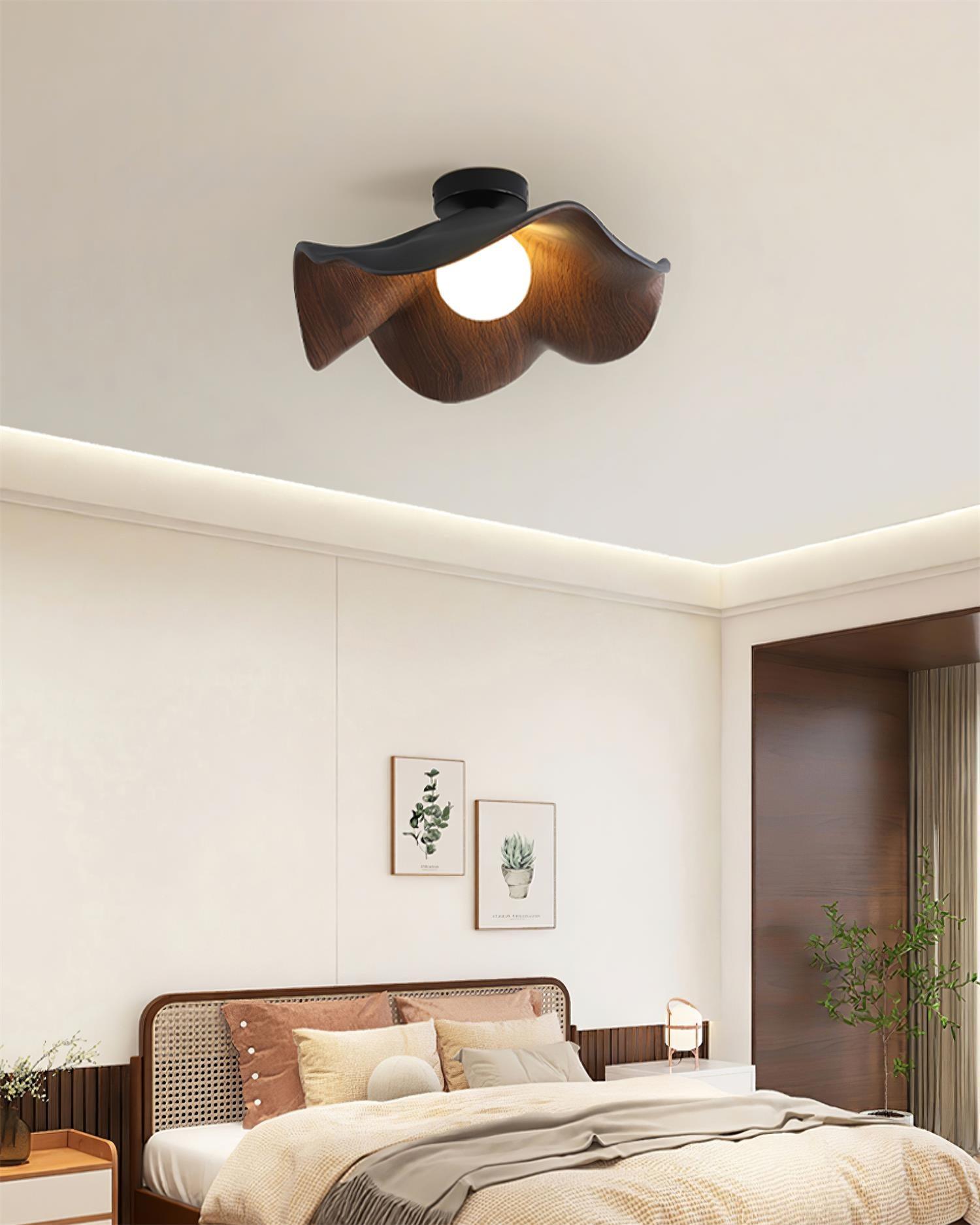 Luma Textured Globe Ceiling Lamp