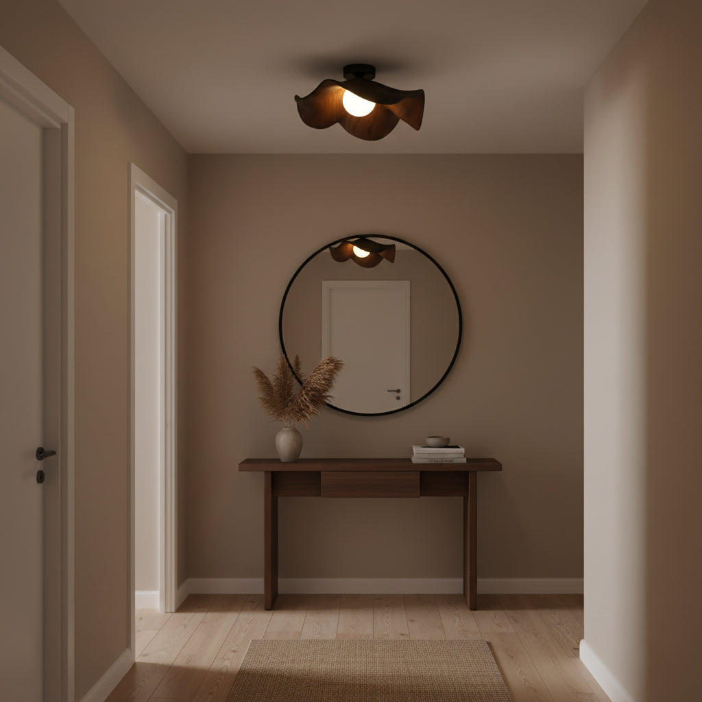 Luma Textured Globe Ceiling Lamp