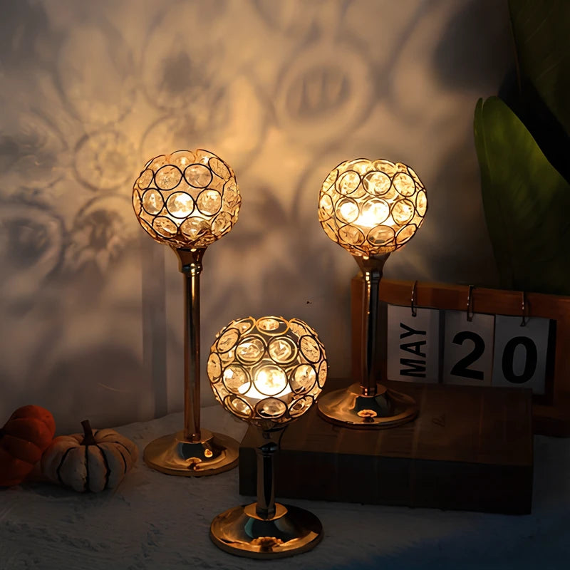 Jewel Light Candle Holder Set