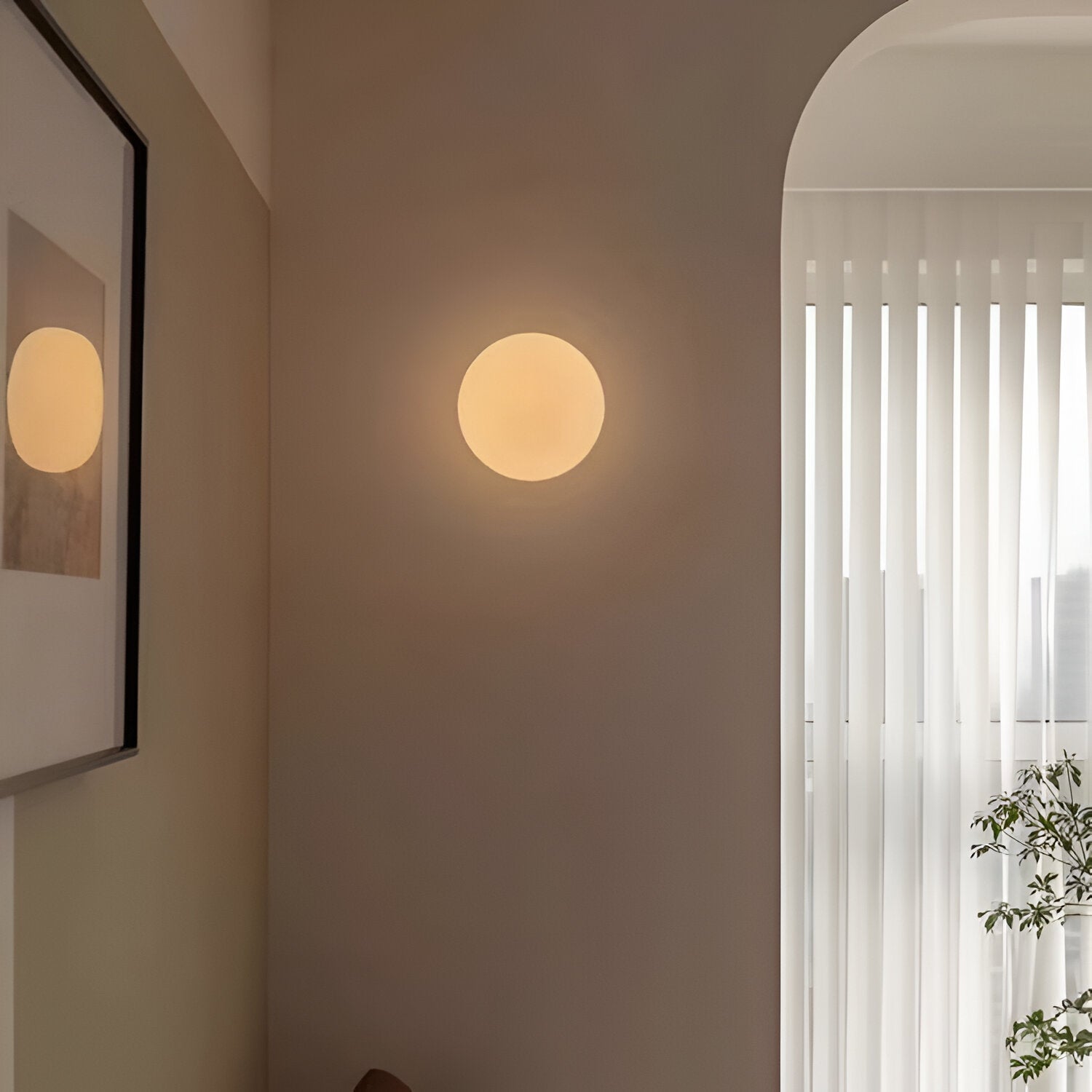 Noa Frosted Glass Wall Lamp