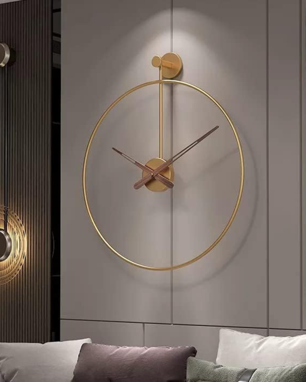 Elara Modern Wall Clock | 16-Inch Minimalist Design, Elegant Home Decor
