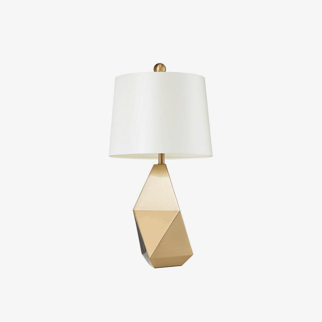 Faro Faceted Table Lamp | Metal Frame, LED Compatible, Modern Design
