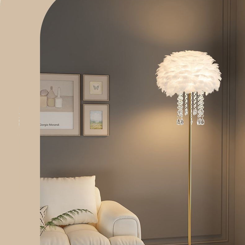 Celestine Feather Glow Floor Lamp