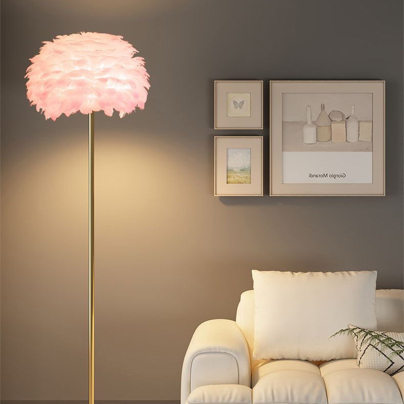 Celestine Feather Glow Floor Lamp