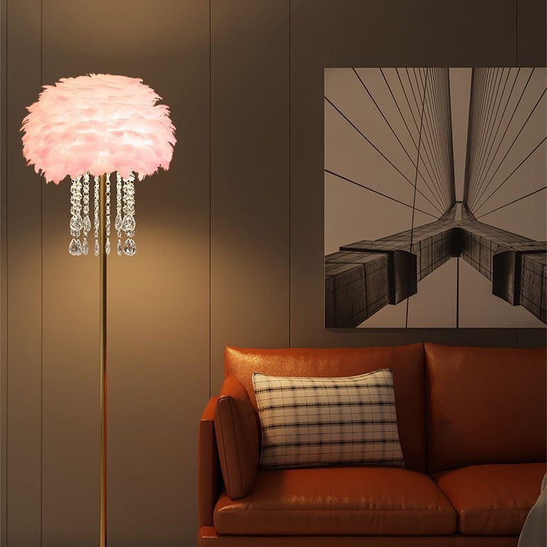 Celestine Feather Glow Floor Lamp