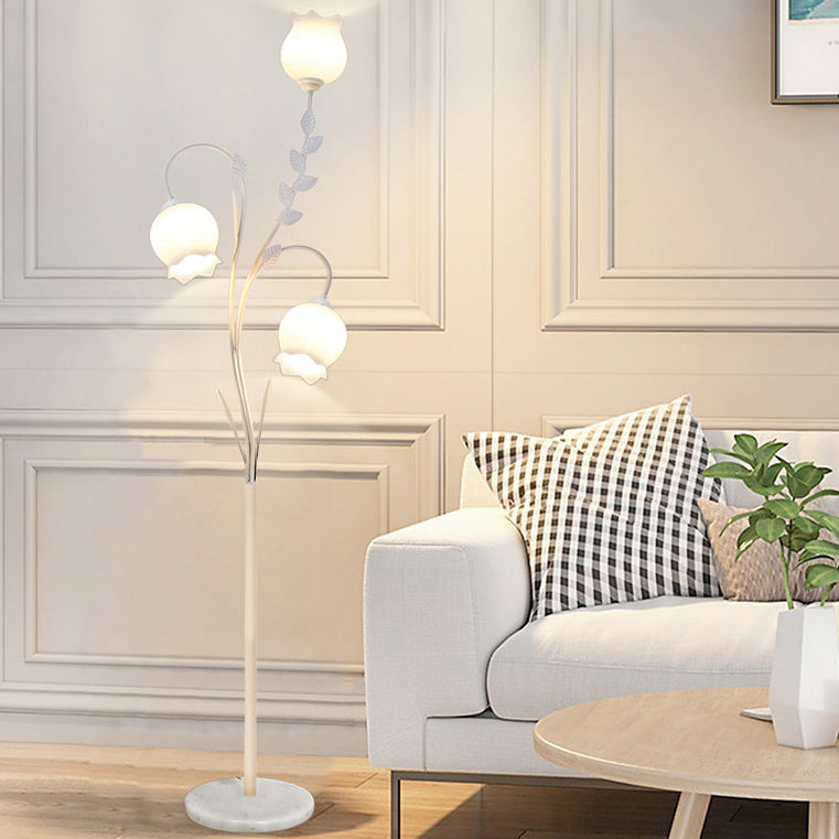 Calista Black Frame Floor Lamp