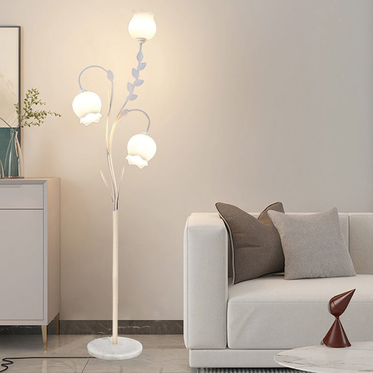 Calista Black Frame Floor Lamp