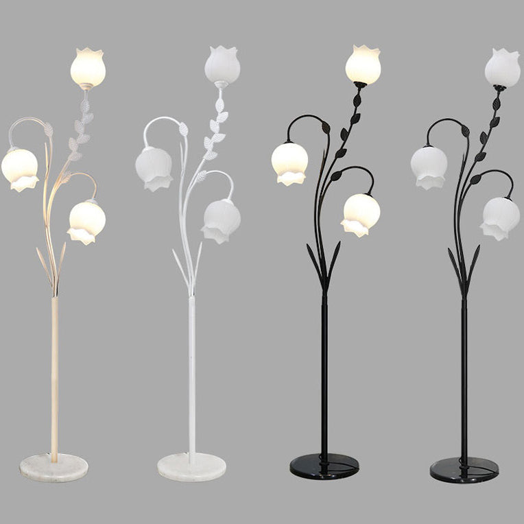 Calista Black Frame Floor Lamp