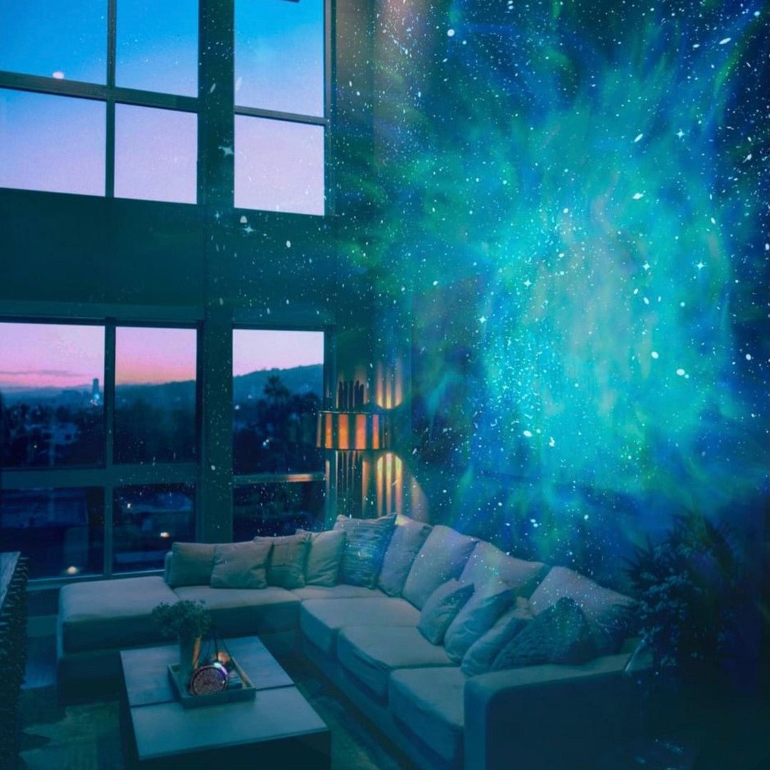 NebulaGlow Galaxy Projector | 21 Colors, Bluetooth Speaker, USB Powered