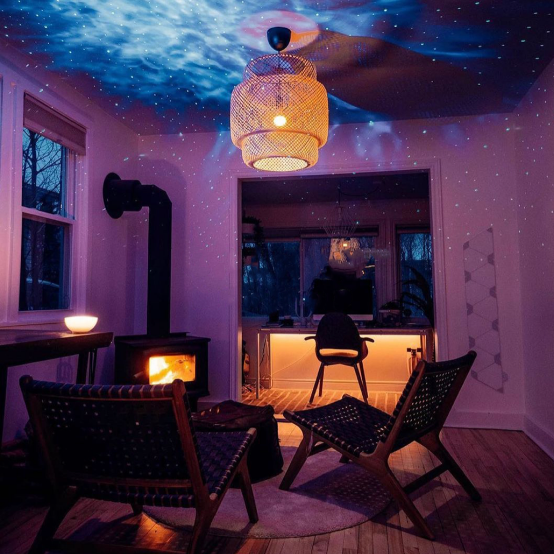 NebulaGlow Galaxy Projector | 21 Colors, Bluetooth Speaker, USB Powered